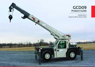 Grove GCD09 crane - load chart, specs & dimensions (2018 - 2026)