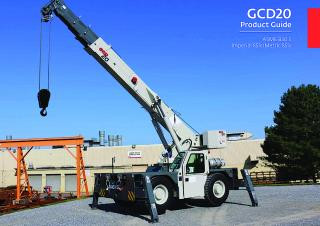 Grove GCD20 crane - load chart, specs & dimensions (2018 - 2026)