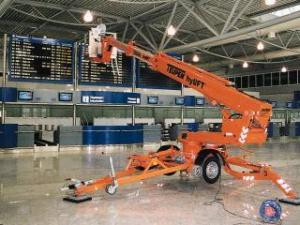 TEUPEN Gepard 15 T Rent Trailer Mounted Telescopic Boom Lifts (2000 - 2009) Specifications & Dimensions