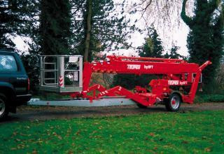 TEUPEN Gepard 17 T User Trailer Mounted Telescopic Boom Lifts (1995 - 2006) Specifications & Dimensions