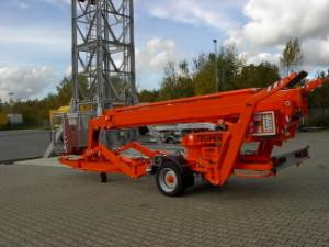 TEUPEN Gepard 22 T Rent Trailer Mounted Telescopic Boom Lifts (1996 - 2007) Specifications & Dimensions