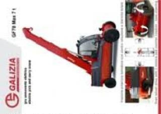 Galizia GF 70 crane - load chart, specs & dimensions (2014 - 2024)