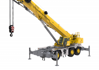 Grove GRT9165 crane - load chart, specs & dimensions (2019 - 2026)