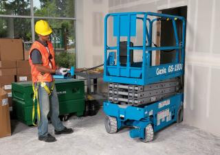 Genie GS-1930 E-Drive Wheeled scissor lifts (2021 - 2026) Specifications & Dimensions