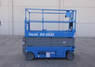 Genie GS-2632 Hydraulic Wheeled scissor lifts (2002 - 2023) Specifications & Dimensions