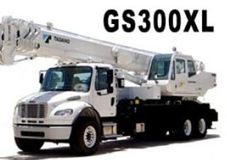 Tadano GS-300XL crane - load chart, specs & dimensions (2021 - 2026)