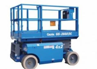 Genie GS-3268 DC Wheeled scissor lifts (2007 - 2011) Specifications & Dimensions