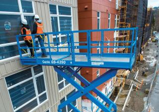 Genie GS-4390 Wheeled scissor lifts (2001 - 2018) Specifications & Dimensions