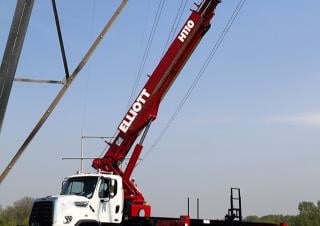 H110F HiReach Elliott Equipment Truck Mounted Telescopic Boom Lifts