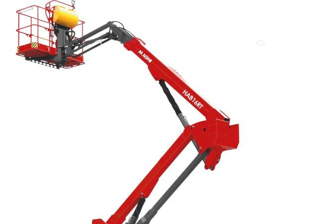 MAGNI HAB16RT Wheeled Articulating Boom Lifts (2024 - 2026) Specifications & Dimensions