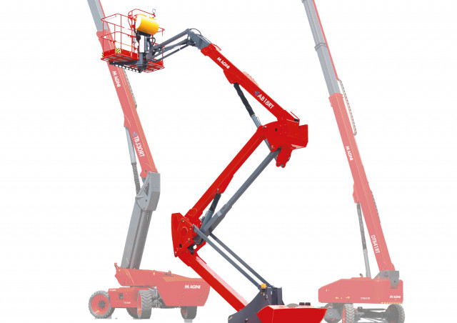 MAGNI HAB18RT Wheeled Articulating Boom Lifts (2024 - 2026) Specifications & Dimensions