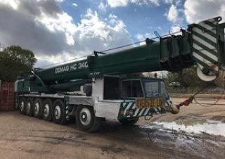 Terex-Demag HC 340 (12x6x8) crane - load chart, specs & dimensions ( - 2026)