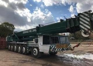 Terex-Demag HC 340 (12x6x8) crane - load chart, specs & dimensions ( - 2026)