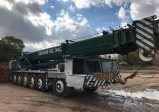 Terex-Demag HC 340 (12x6x8) crane - load chart, specs & dimensions ( - 2026)