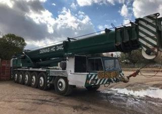 Terex-Demag HC 340 (12x6x8) crane - load chart, specs & dimensions ( - 2026)