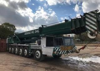 Terex-Demag HC 340 (12x6x8) crane - load chart, specs & dimensions ( - 2026)