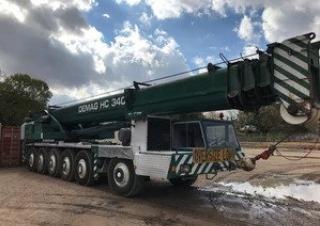 Terex-Demag HC 340 (12x6x8) crane - load chart, specs & dimensions ( - 2026)
