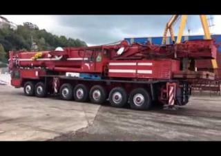 Terex-Demag HC 810 (14x6x10) crane - load chart, specs & dimensions (1990 - 1993)