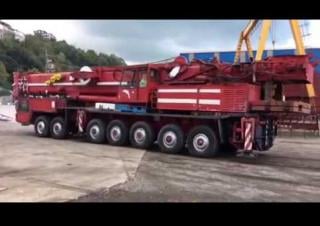 Terex-Demag HC 810 (14x6x10) crane - load chart, specs & dimensions (1990 - 1993)