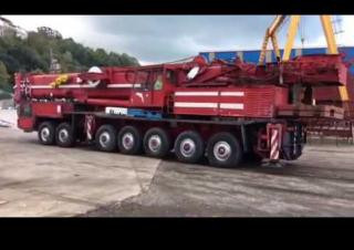 Terex-Demag HC 810 (14x6x10) crane - load chart, specs & dimensions (1990 - 1993)