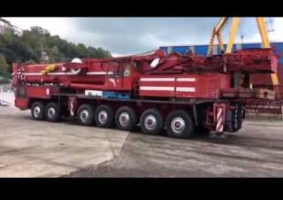 Terex-Demag HC 810 (14x6x10) crane - load chart, specs & dimensions (1990 - 1993)