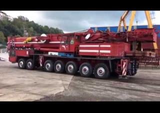 Terex-Demag HC 810 (14x6x10) crane - load chart, specs & dimensions (1990 - 1993)