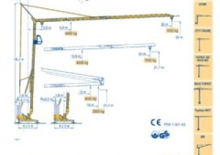 Potain HD 32 B (2,4m) crane - load chart, specs & dimensions (2002 - 2002)