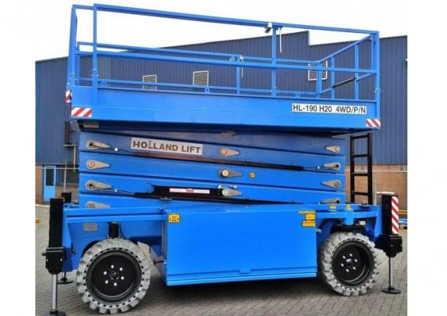Holland-Lift HL-160 D20 4WD/P/N Wheeled scissor lifts (2017 - 2022) Specifications & Dimensions