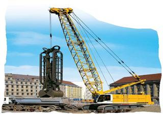 Liebherr HS 855 HD Litr. crane - load chart, specs & dimensions (2006 - 2014)