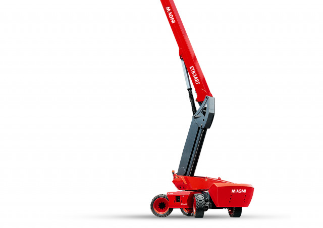 MAGNI HTB34RT Wheeled Telescopic Boom Lifts (2024 - 2026) Specifications & Dimensions