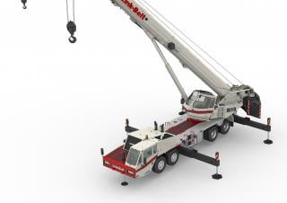 Link-Belt HTT-86110 crane - load chart, specs & dimensions (2017 - 2026)