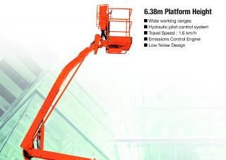 Hitachi HX 64 B 2 Crawler Articulating Boom Lifts ( - 2026) Specifications & Dimensions