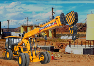 Escorts Hydra 14 EX Plus crane - load chart, specs & dimensions (2019 - 2021)
