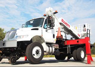 I50F HiReach Elliott Equipment Truck Mounted Telescopic Boom Lifts