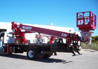 I70F HiReach Elliott Equipment Truck Mounted Telescopic Boom Lifts