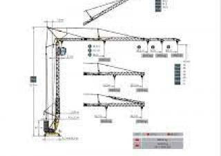 Potain IGO T 70 crane - load chart, specs & dimensions (2007 - 2012)