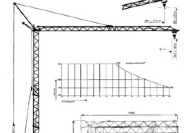 König K 16 F crane - load chart, specs & dimensions (1985 - 1993)