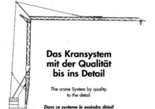 König K 20 SH crane - load chart, specs & dimensions (1994 - 1997)