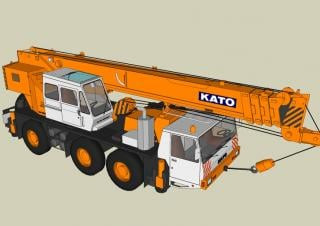 Kato KA 400 E crane - load chart, specs & dimensions (1990 - 1996)