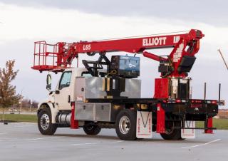 L65R HiReach Elliott Equipment Truck Mounted Telescopic Boom Lifts