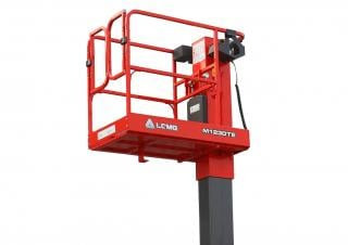 LGMG  M1230TE Single Vertical Mast Boom Lifts (2022 - 2026) Specifications & Dimensions