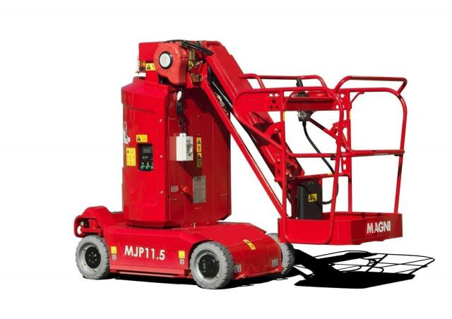 MAGNI MJP11.5 Wheeled Telescopic Boom Lifts (2018 - 2020) Specifications & Dimensions