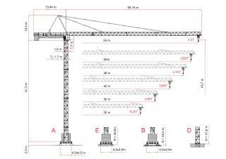 Raimondi MR177 crane - load chart, specs & dimensions (2017 - 2026)