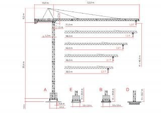 Raimondi MR81 crane - load chart, specs & dimensions (2017 - 2026)