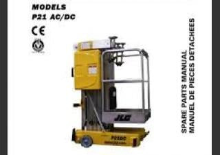 JLG P 21 Single Vertical Mast Boom Lifts (1998 - 2010) Specifications & Dimensions