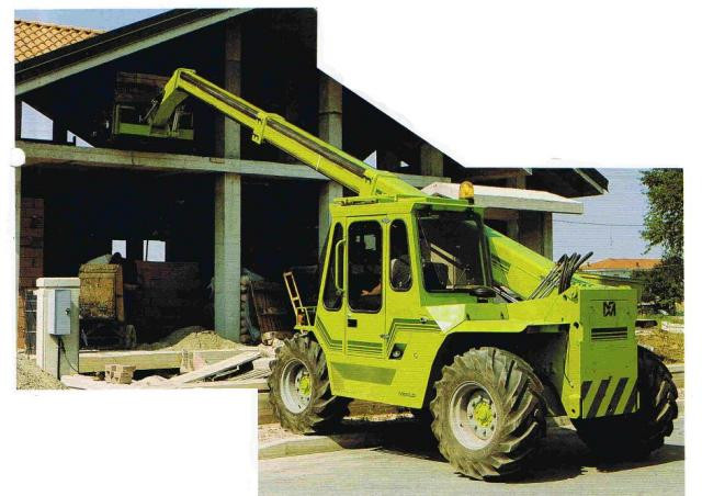 Merlo P 25.9 Telehandler Specs & Dimensions (1988 - 1992)