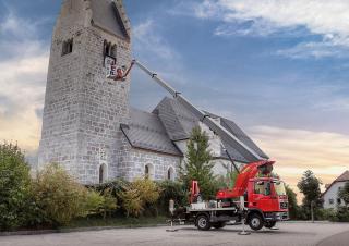 P 300 KS Palfinger Truck Mounted Telescopic Boom Lifts