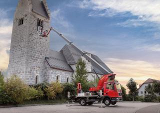 P 300 KS Facelift Palfinger Truck Mounted Telescopic Boom Lifts