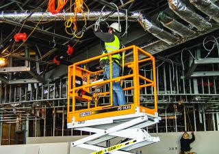 PA-827 Custom Equipment Wheeled scissor lifts