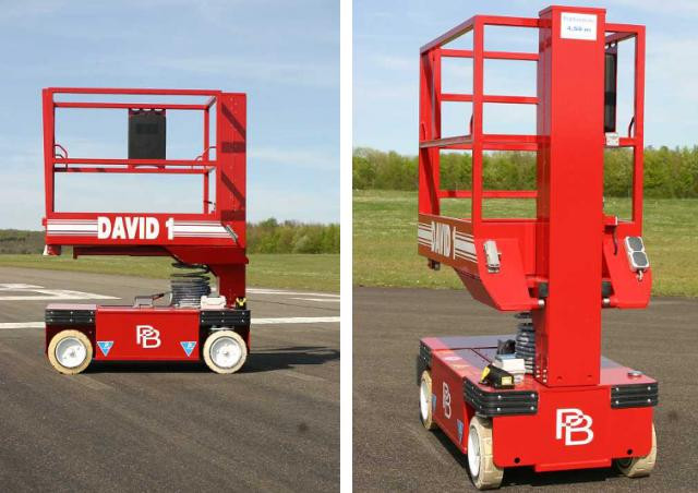 PB PB David 65 Single Vertical Mast Boom Lifts (1988 - 2009) Specifications & Dimensions